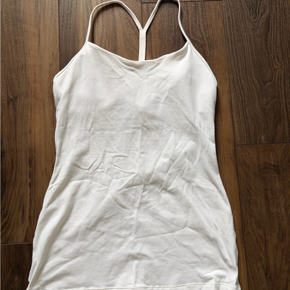 Lululemon Athletica White Tank Top